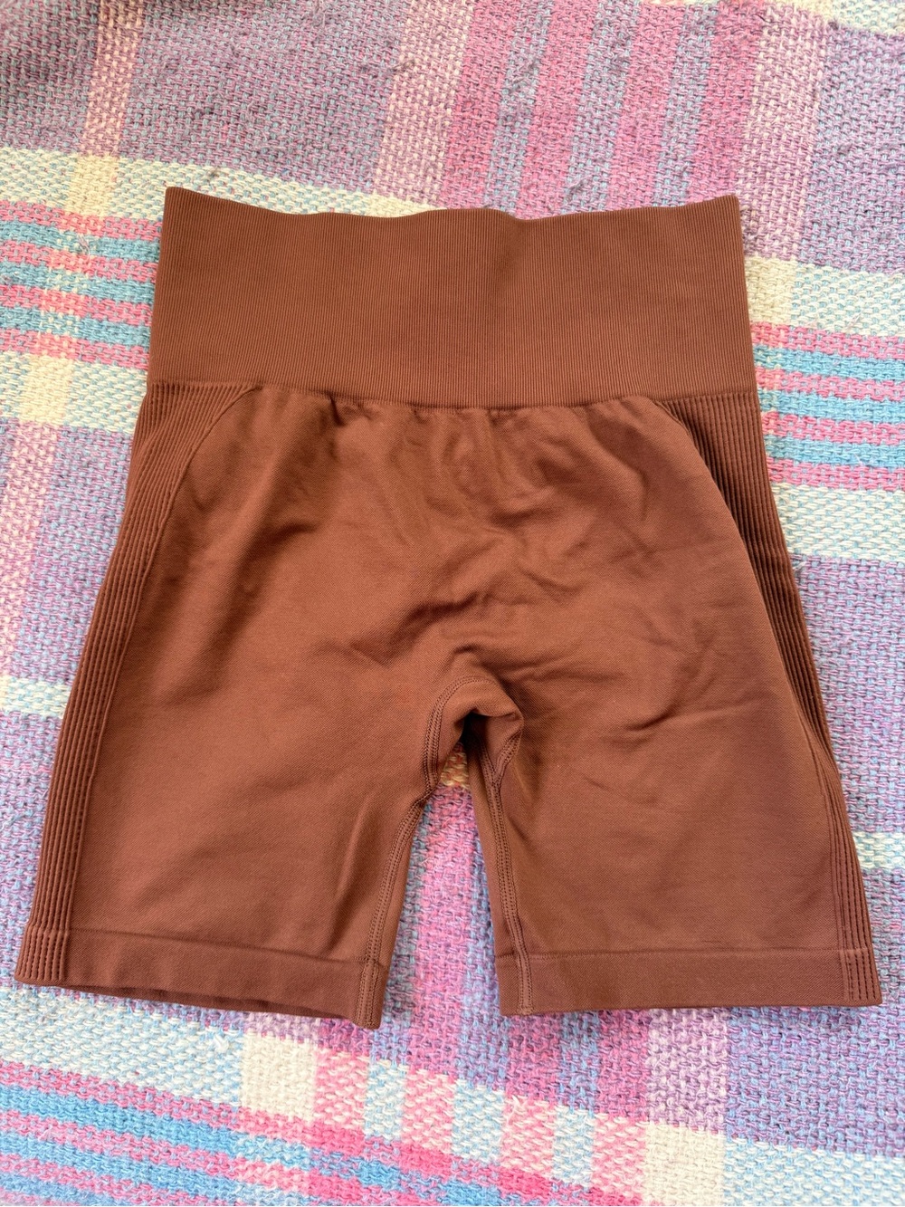 High-Waist Women’s Bike Shorts in Rich Brown
